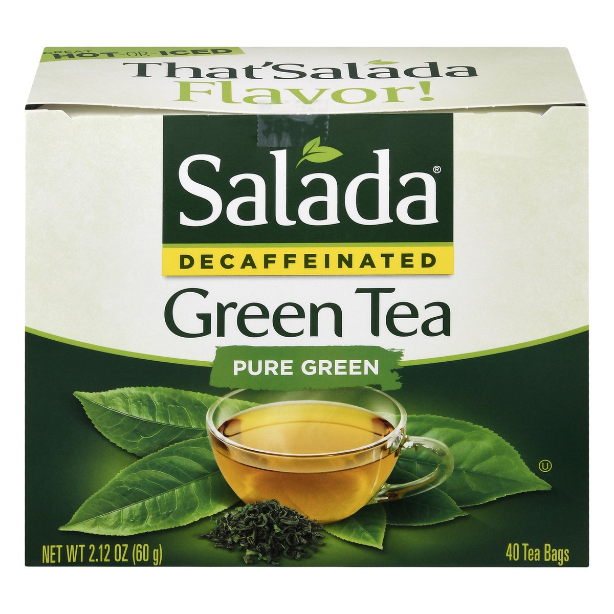 slide 1 of 13, Salada Tea Green Tea Naturally Decaf, 40 ct