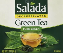 Salada Tea Tea Green Tea Naturally Decaffeinated - 40 ct