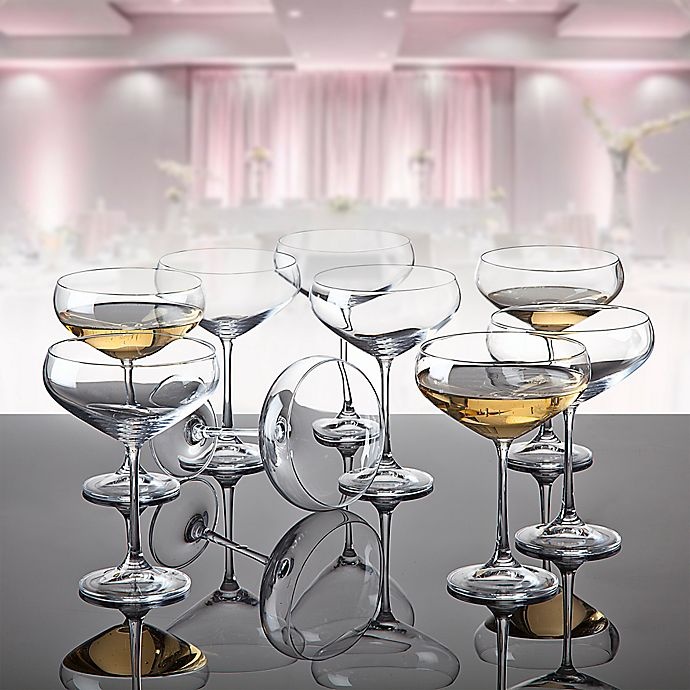 slide 5 of 6, Godinger Meridian Champagne Coupe Glasses, 12 ct