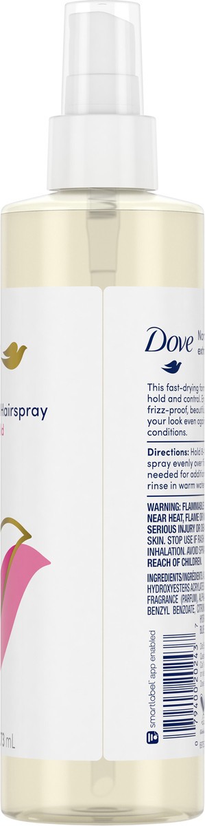 slide 5 of 5, Dove Style + Care Strength and Shine Extra Hold Hairspray, 9.25 oz