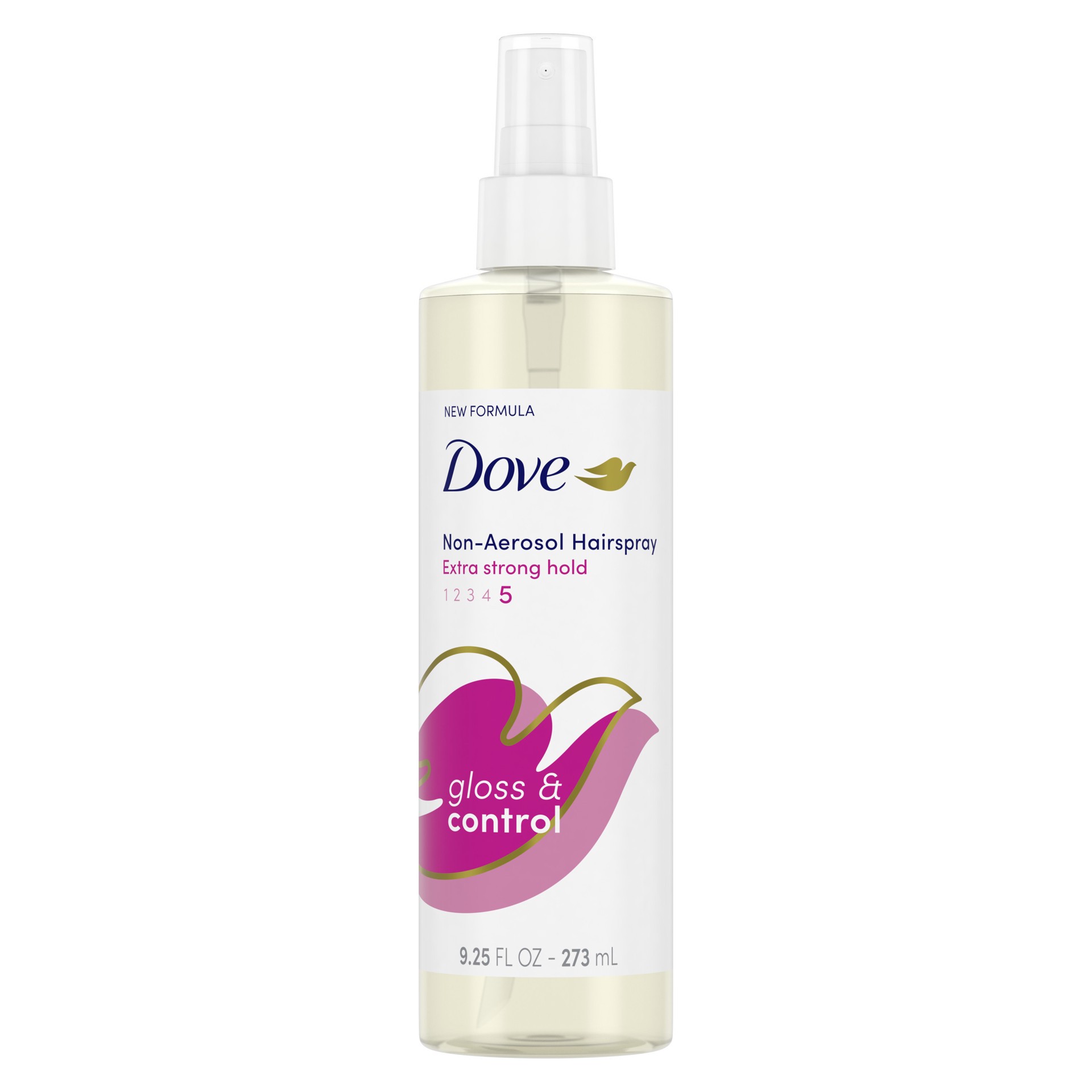 slide 1 of 5, Dove Non-Aerosol Hairspray Gloss & Control, 9.25 oz, 9.25 oz