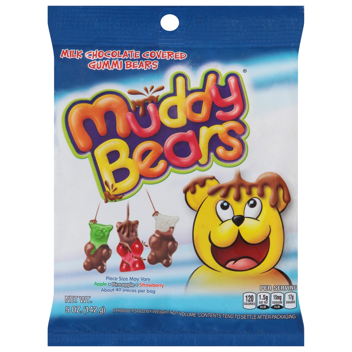 slide 1 of 4, Muddy Bears Milk Chocolate Covered Gummi Bears 5 oz, 5 oz