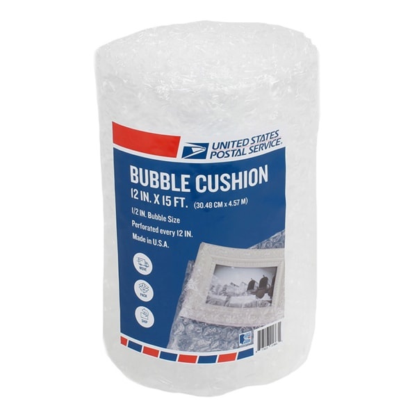 slide 1 of 1, United States Post Office Bubble Cushion Roll, 12" X 15', Clear, 12 in