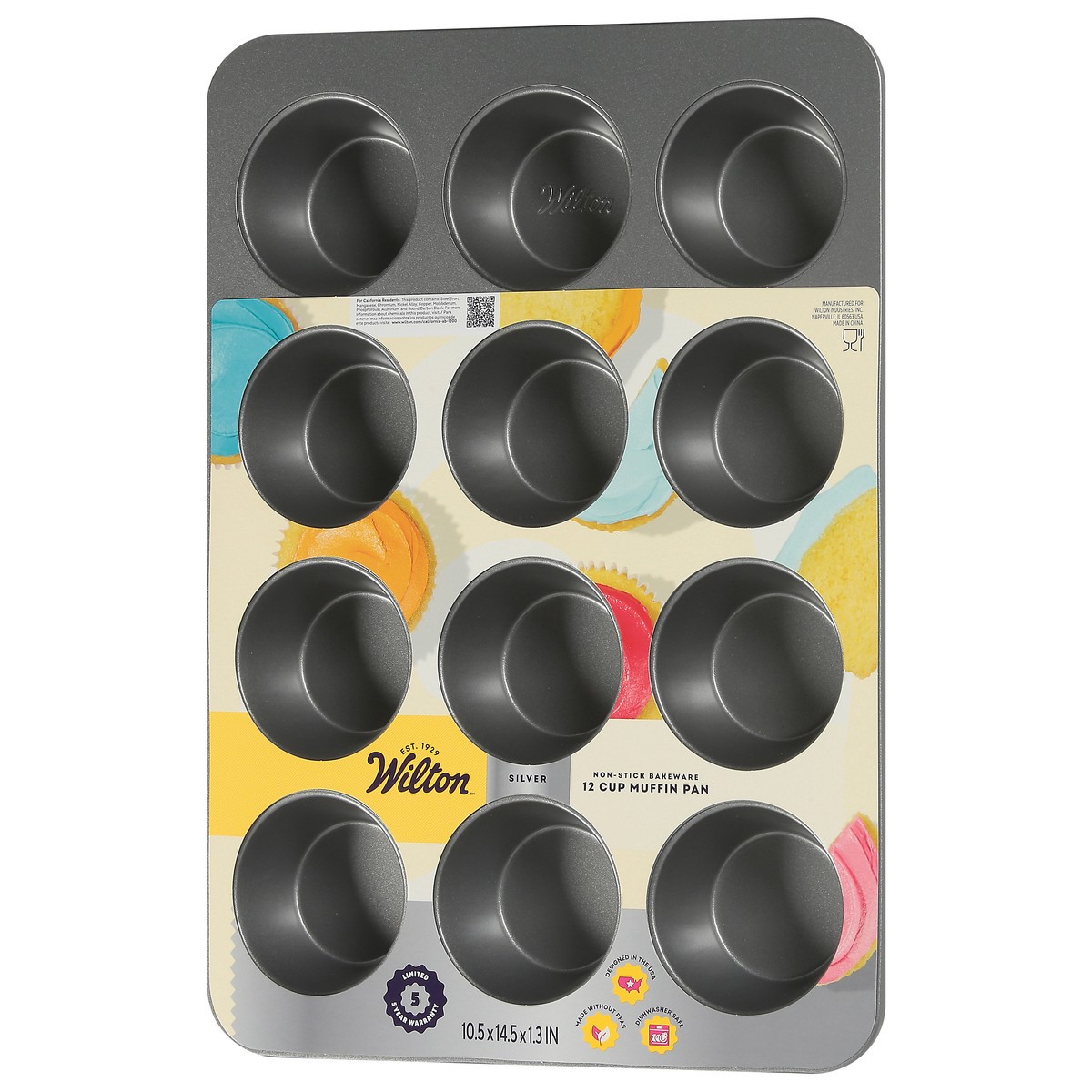 slide 12 of 13, Wilton Silver 12 Cup Muffin Pan 1 Each, 1 ct