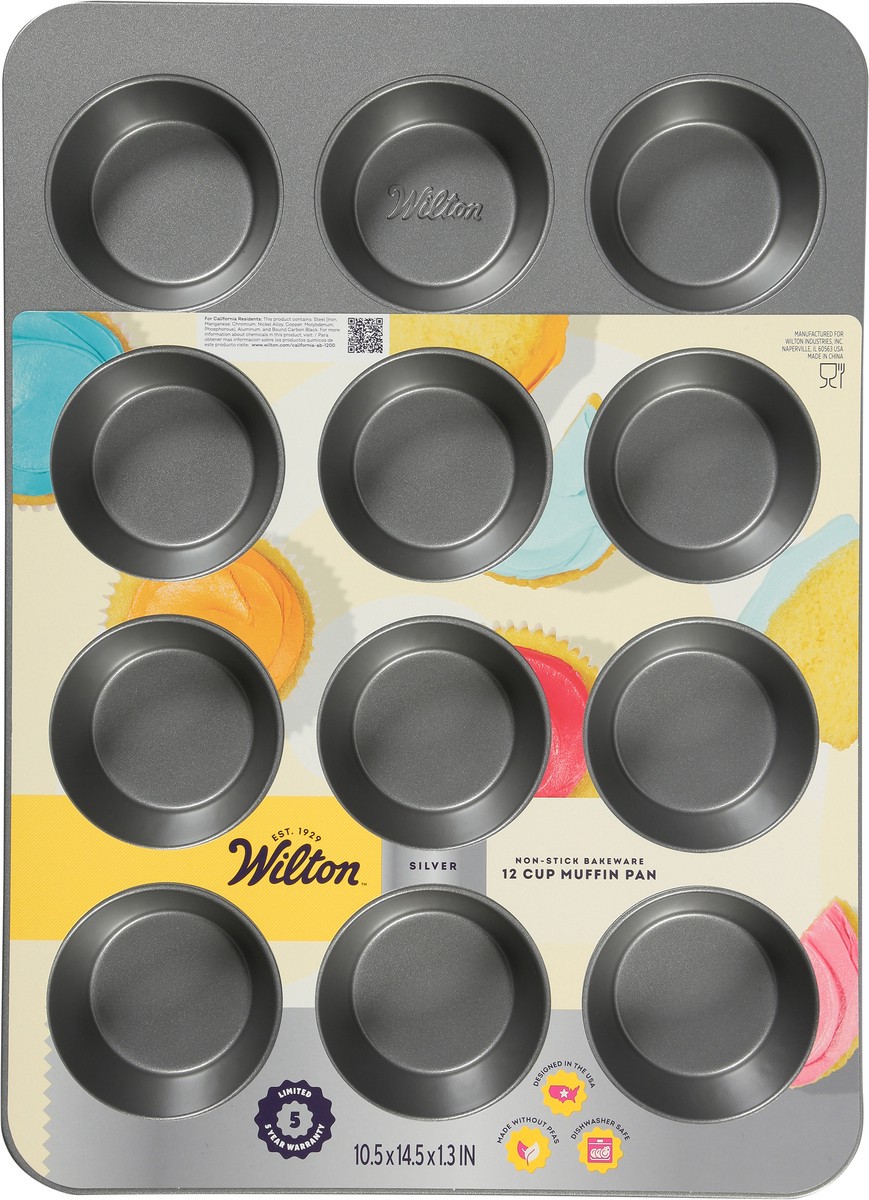 slide 4 of 13, Wilton Silver 12 Cup Muffin Pan 1 Each, 1 ct