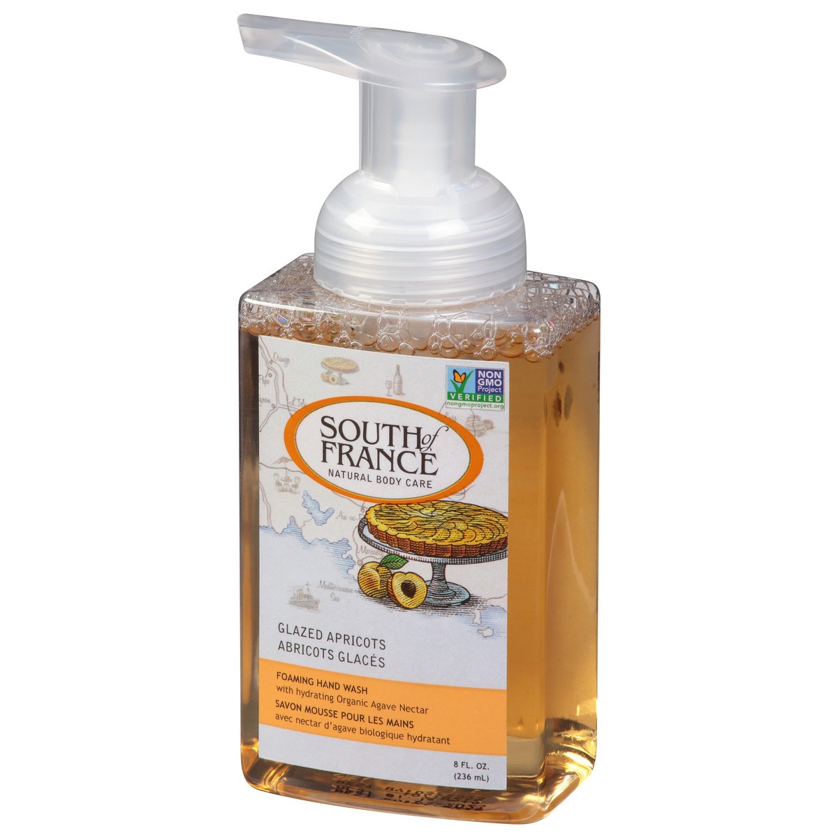 slide 3 of 9, South of France Glazed Apricots Foaming Hand Wash 8 oz, 8 oz