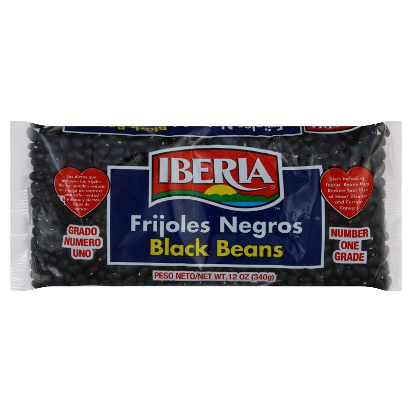 slide 1 of 1, Iberia Dry Black Beans - 12oz, 12 oz