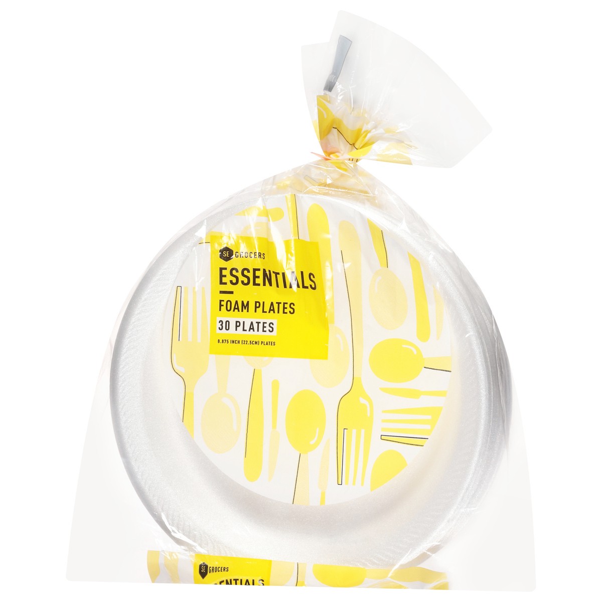 slide 4 of 9, Essentials Foam Plates, 30 ct