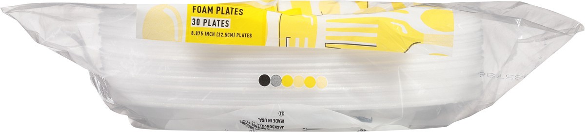 slide 6 of 9, Essentials Foam Plates, 30 ct