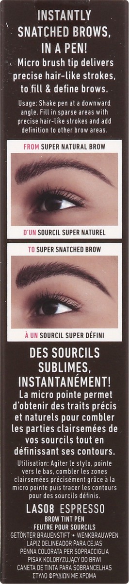 slide 8 of 9, NYX Professional Makeup Lift & Snatch Espresso LAS08 Brow Tint Pen 0.03 oz, 0.03 oz