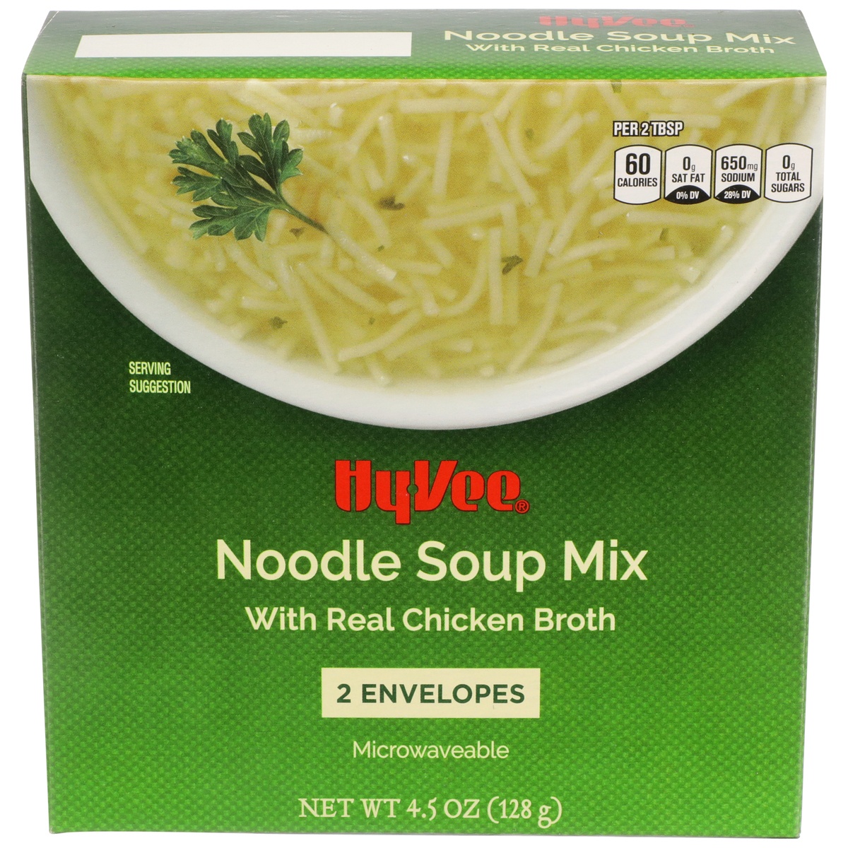 slide 1 of 1, Hy-vee Noodle Soup Mix With Real Chicken Broth, 2 ct; 4.5 oz