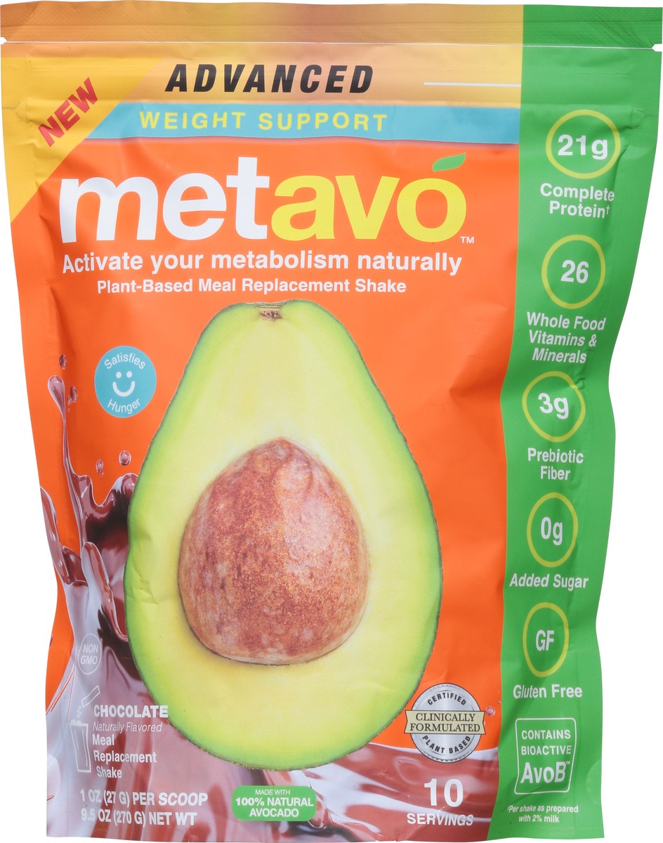slide 8 of 14, Metavo Advanced Chocolate Weight Support 9.5 oz, 9.5 oz