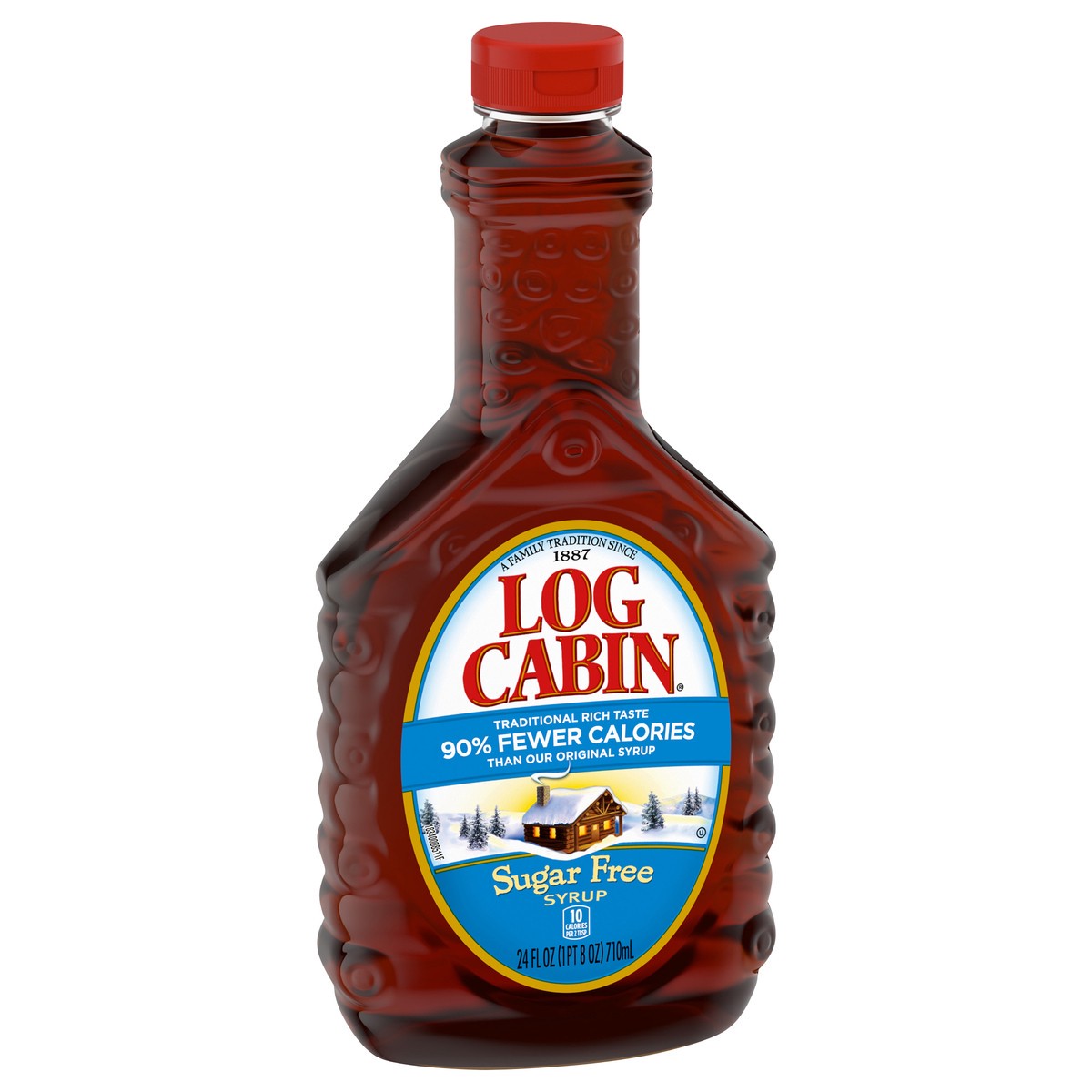 slide 6 of 13, Log Cabin Sugar Free Syrup 24 oz, 24 oz