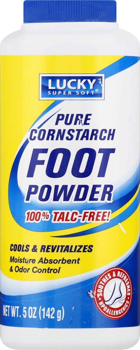 slide 1 of 11, Lucky Super Soft Pure Cornstarch Foot Powder 5 oz, 5 oz