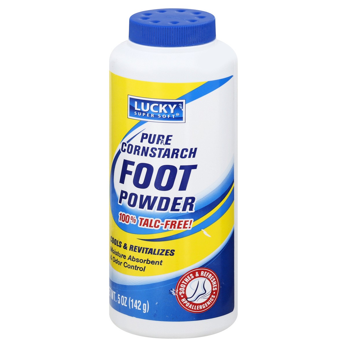 slide 11 of 11, Lucky Super Soft Pure Cornstarch Foot Powder 5 oz, 5 oz