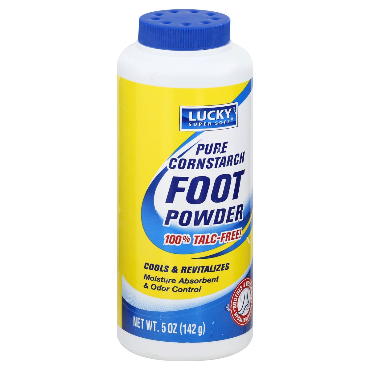 slide 7 of 11, Lucky Super Soft Pure Cornstarch Foot Powder 5 oz, 5 oz