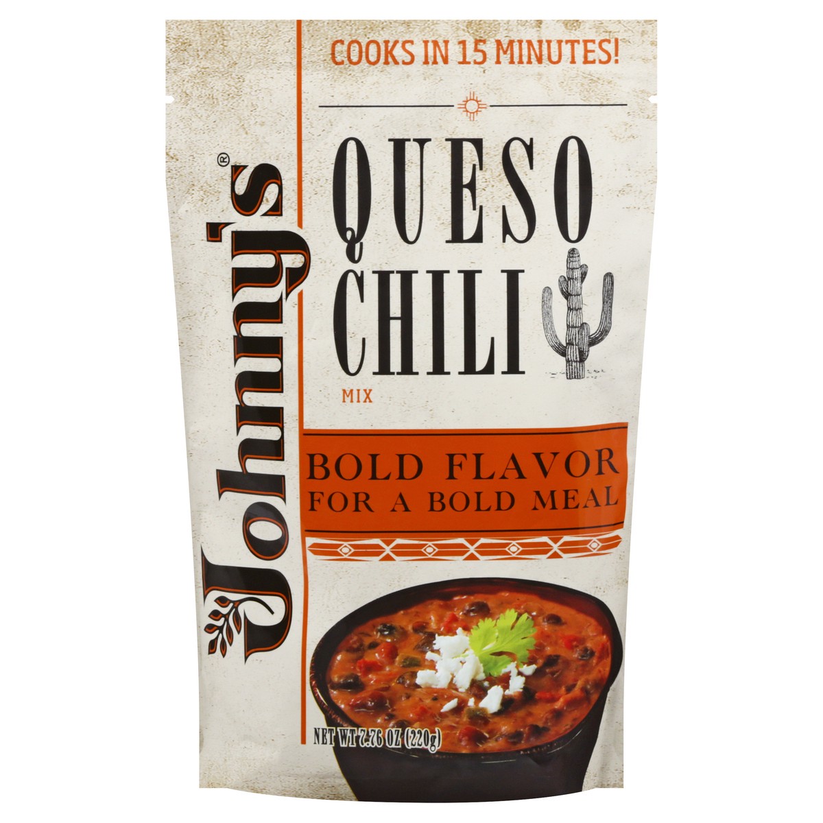 slide 1 of 11, Johnny's Fine Foods Mix Queso Chili, 7.76 oz