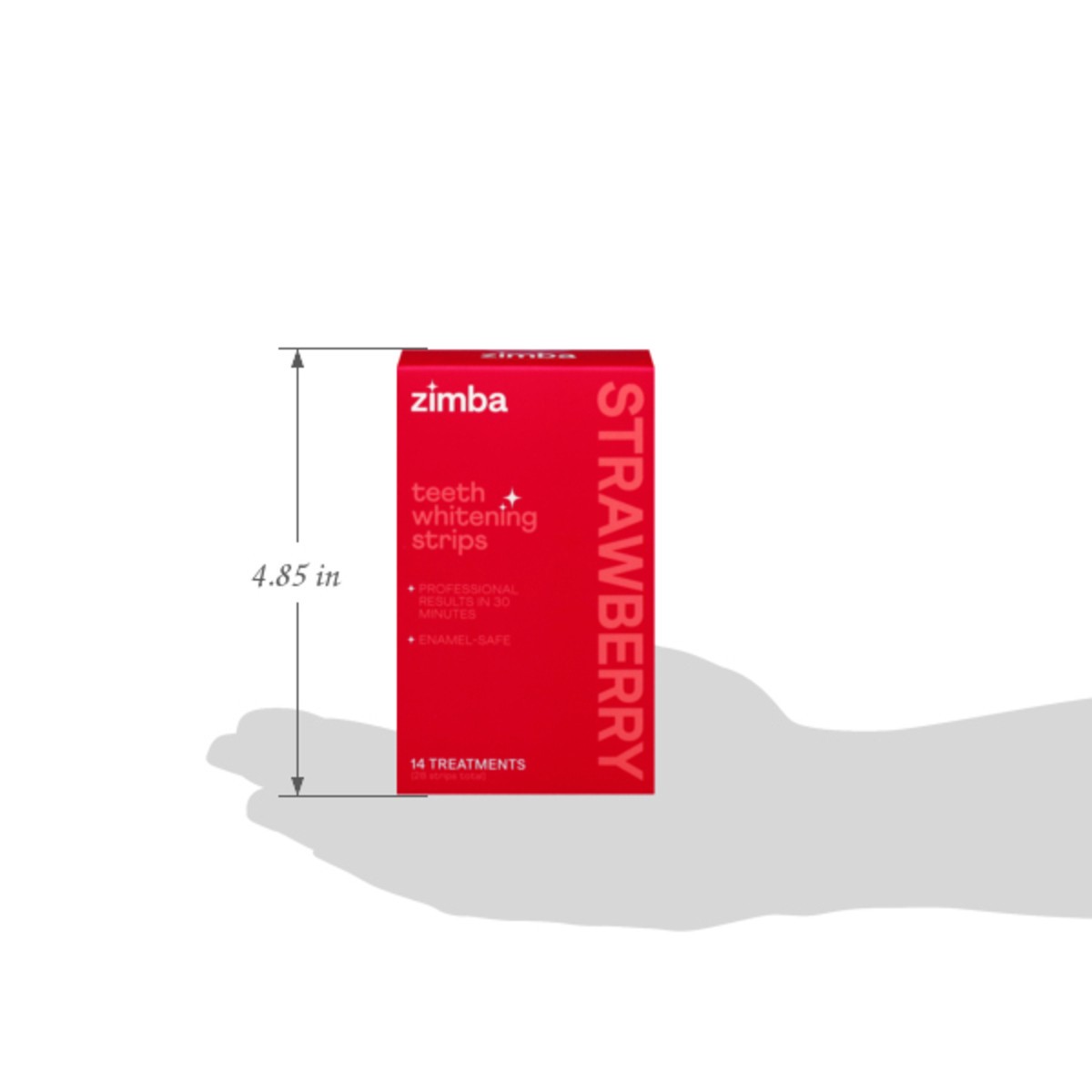 slide 12 of 13, Zimba Strawberry Teeth Whitening Strips, 1 ct