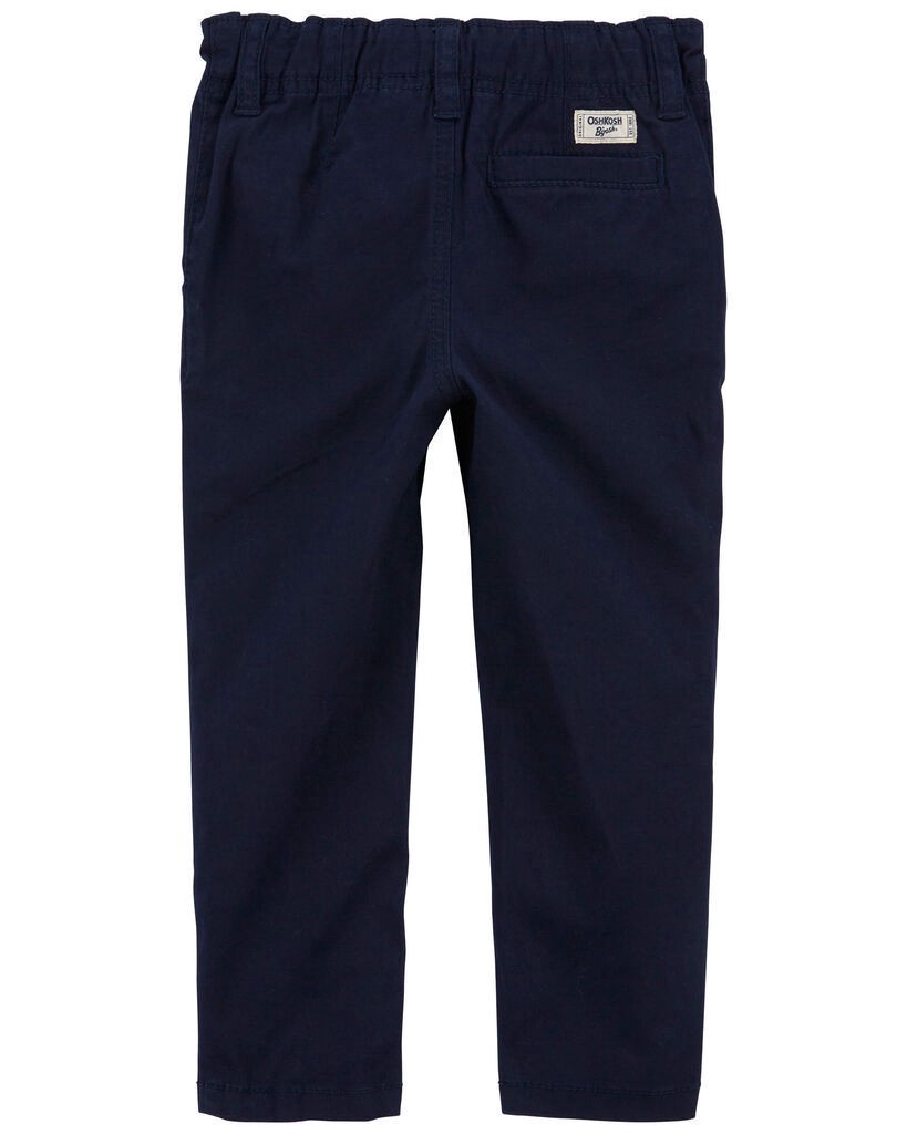 slide 2 of 2, Oshkosh Toddler Stretch Uniform Chinos Navy 4T, 1 ct