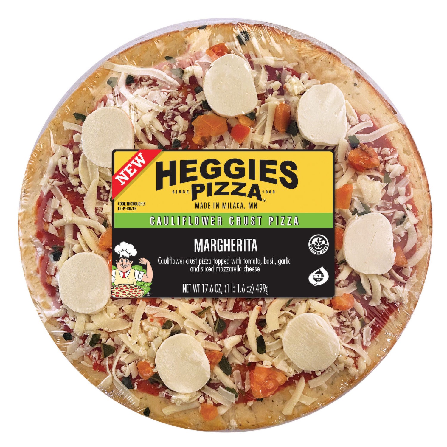 Heggies Pizza Margherita, Cauliflower Crust, 17.6 Ounce 17.6 oz | Shipt