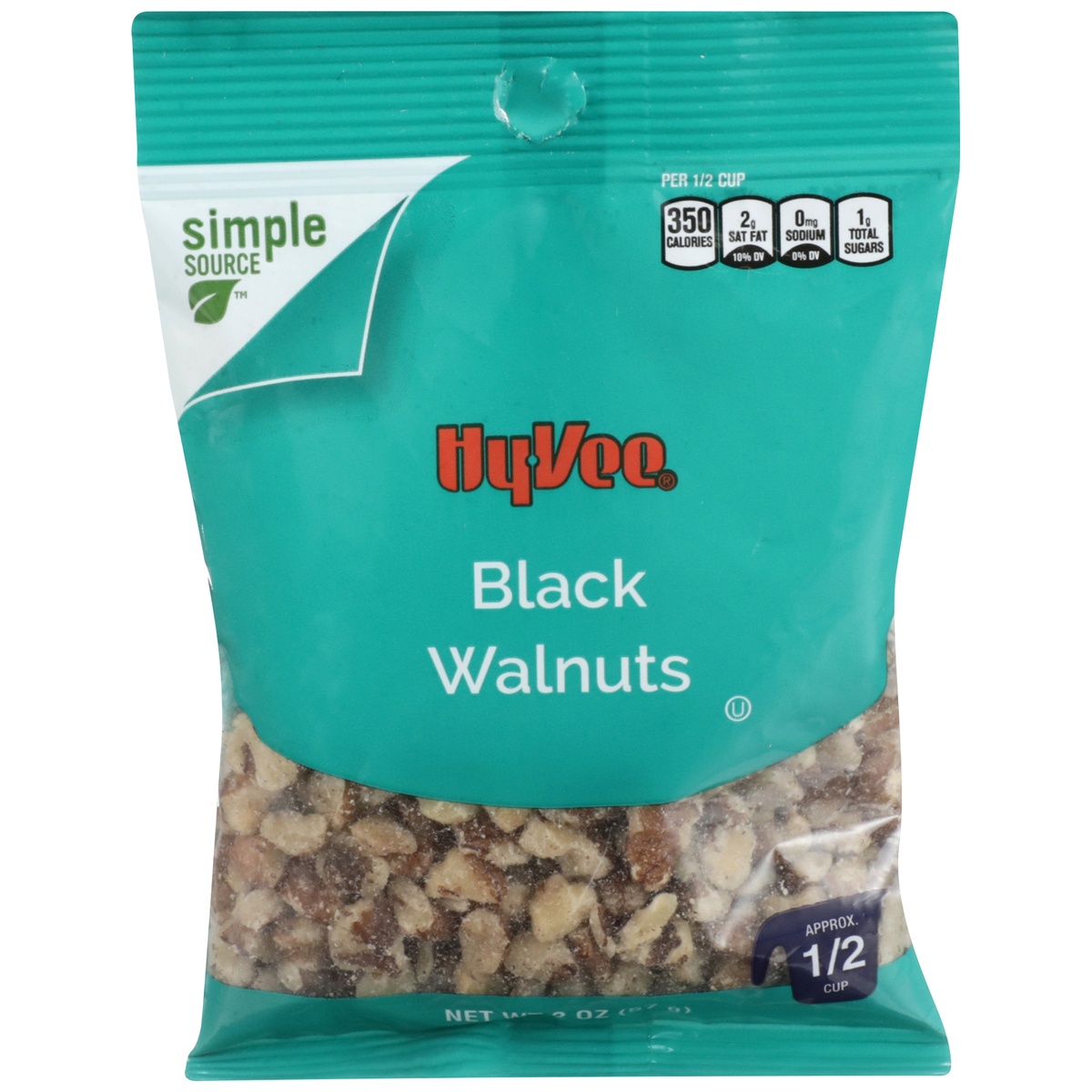 slide 1 of 1, Hy-vee Black Walnuts, 2 oz