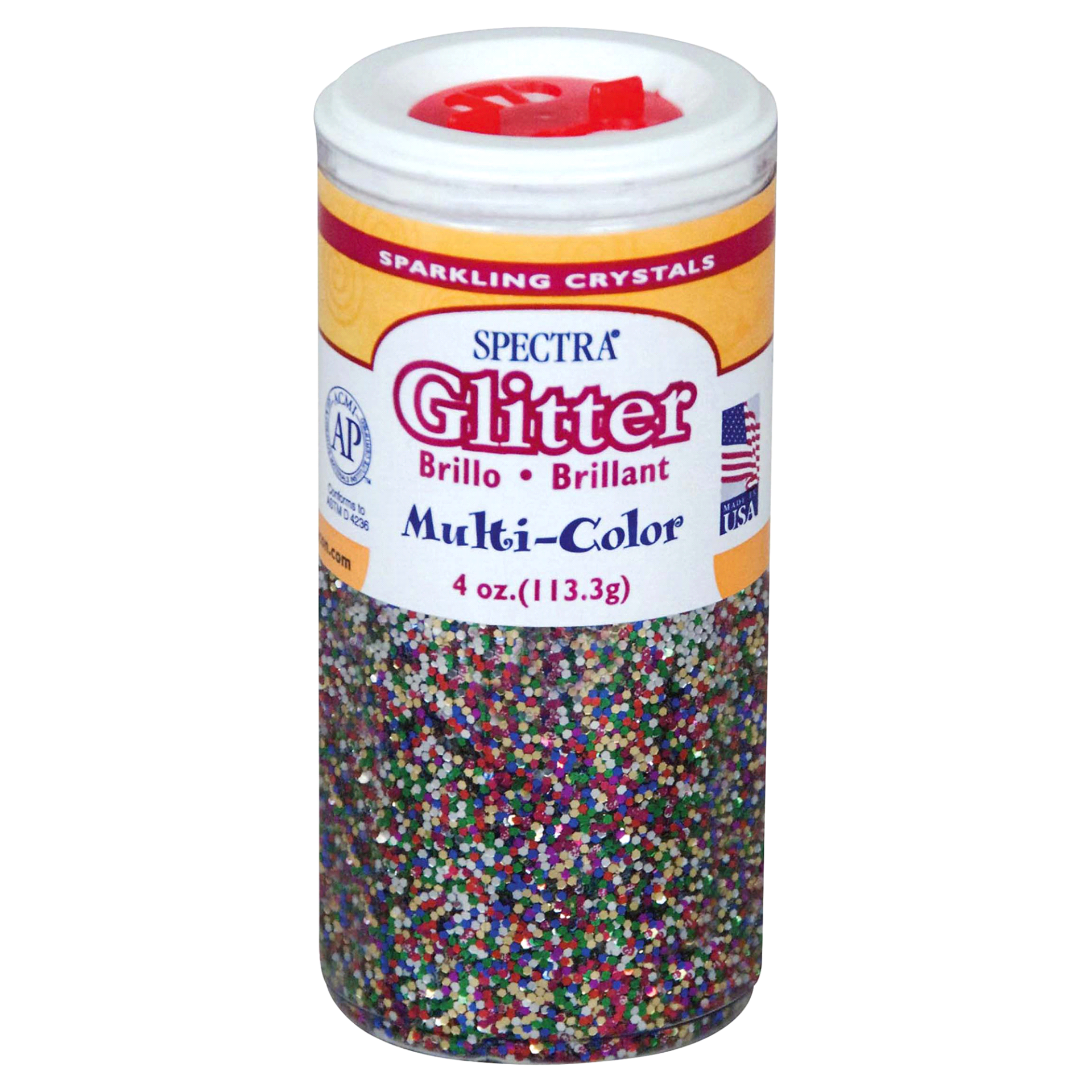 slide 1 of 1, Spectra Glitter Multi-Color, 4 oz