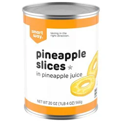 Smart Way Pineapple Slices In Pineapple Juice - 20 oz