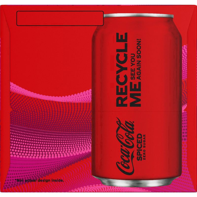 slide 2 of 8, Coca-Cola Zero Sugar Zero Sugar Spiced Fridge Pack Cans - 12 ct; 12 fl oz, 12 ct; 12 fl oz