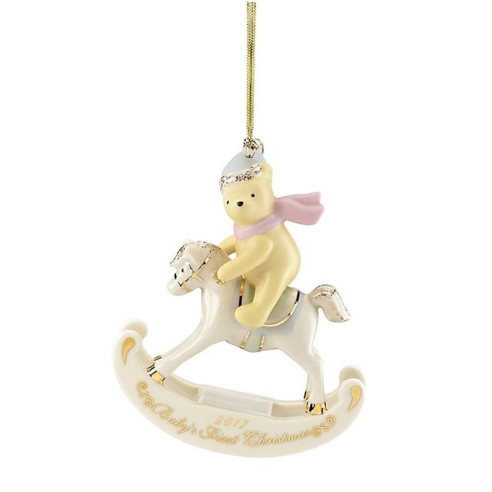 slide 1 of 1, Lenox 2017 Disney Winnie the Pooh Baby's 1st Christmas'' Ornament'', 1 ct