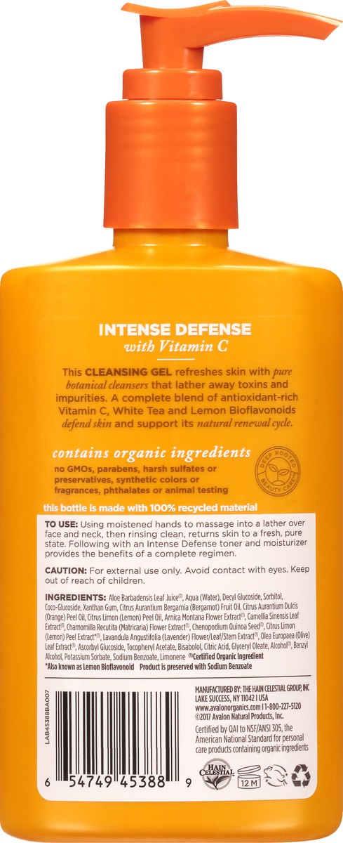 slide 3 of 11, Avalon Organics Avalon Vitamin C Facial Cleanser, 8.5 fl oz