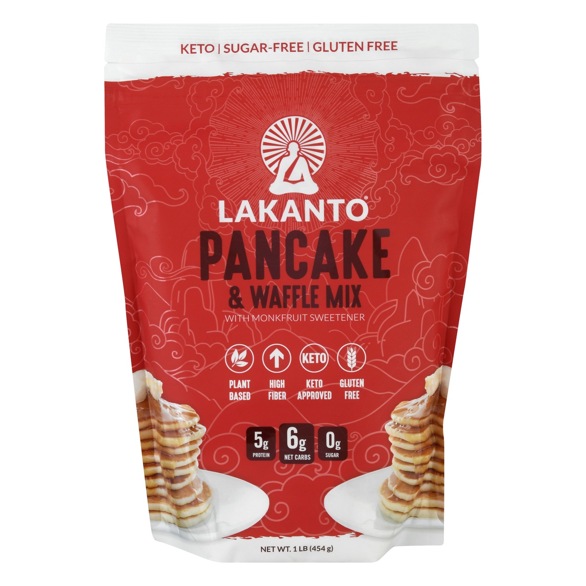 slide 1 of 1, Lakanto Pancake & Waffle Mix with Monkfruit Sweetener 1 lb, 16 oz
