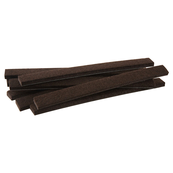 slide 1 of 1, Soft Touch Rectangle Brown Felt Strips, 6 ct