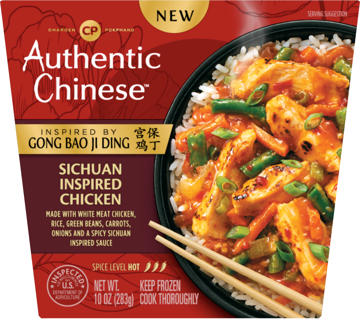 slide 1 of 1, Authentic Asia Sichuan Inspired Chicken Meal 10oz (Frozen Dinner), 10 oz