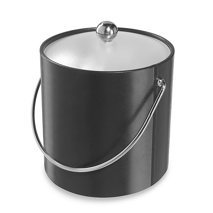 slide 1 of 1, Oggi Vinyl Ice Bucket - Black, 1 ct