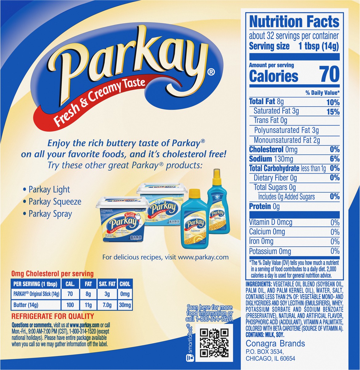 slide 5 of 9, Parkay 60% Vegetable Oil Spread 16 oz, 16 oz