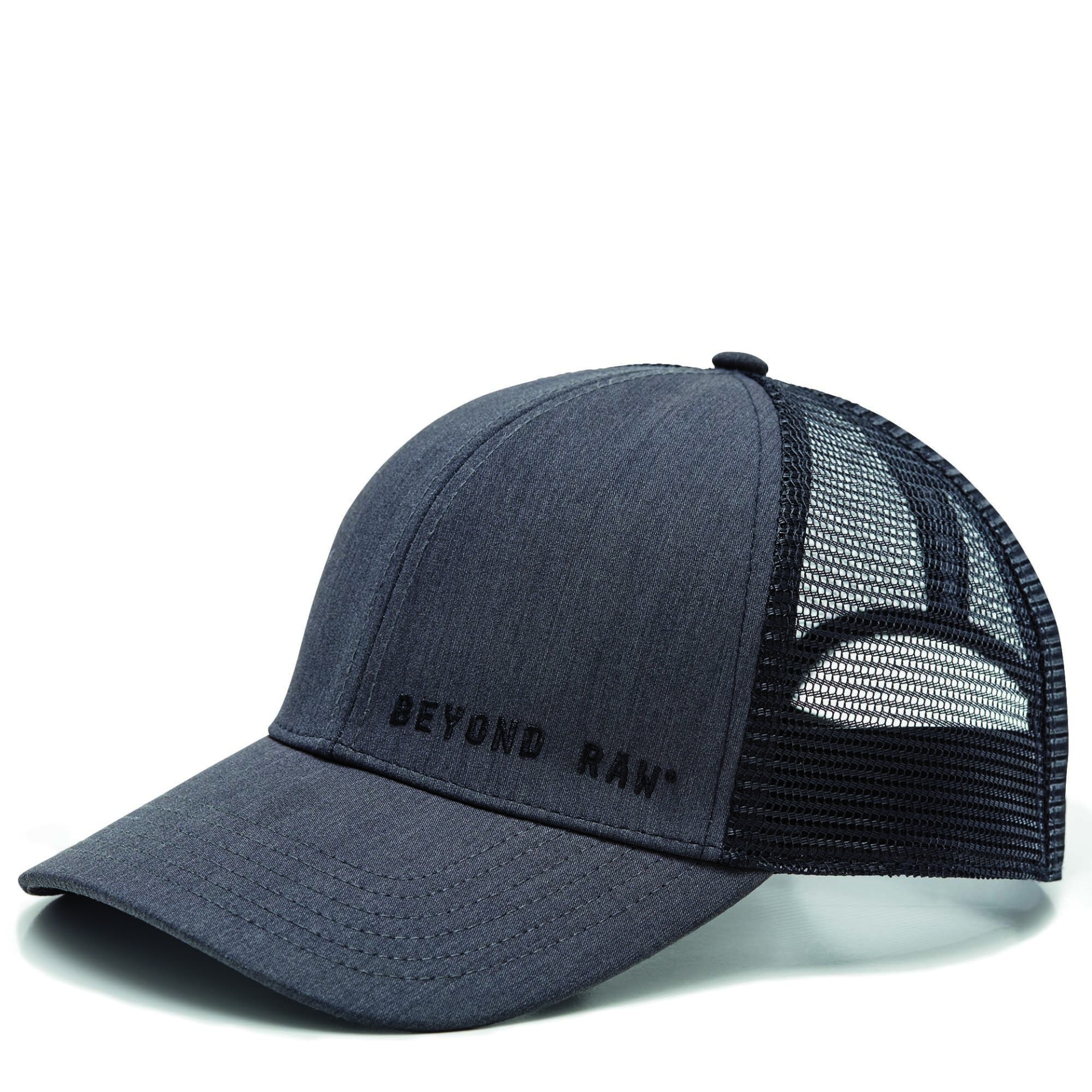 slide 1 of 1, Beyond Raw Gray Trucker Hat, 1 ct