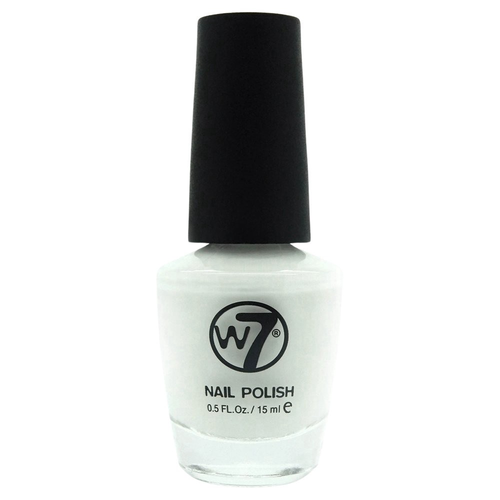 slide 1 of 1, W7 Nail Polish - White, 1 ct