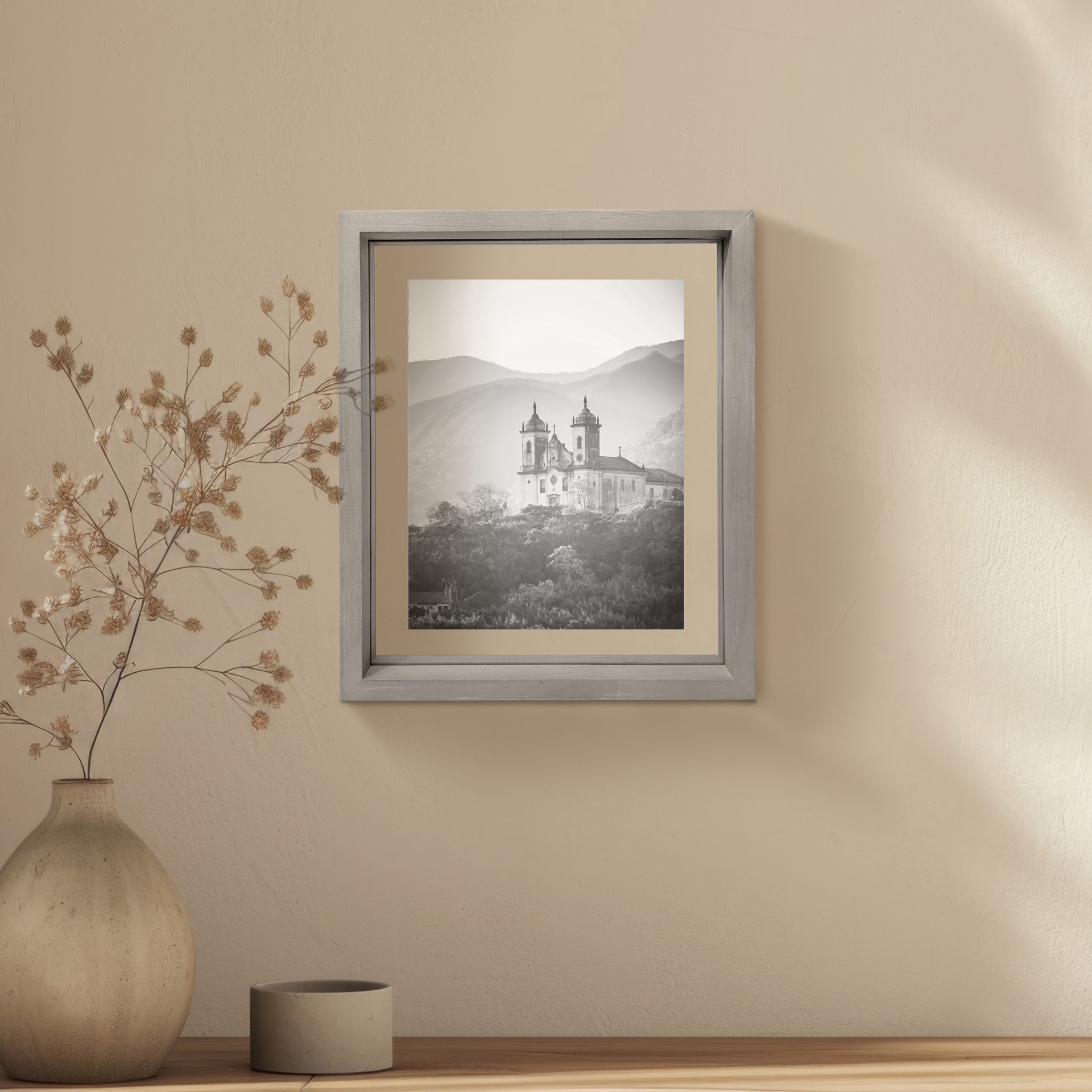 slide 4 of 6, Expressions Gray Deep Float Frame By Studio Decor, 6 in x 8 in