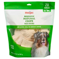 Meijer Main Choice Beefhide Chips, 20 Oz