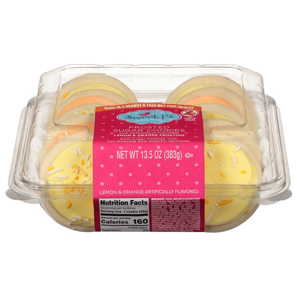 slide 5 of 16, Sweet P's Bake Shop Frosted Lemon & Orange Frosting Sugar Cookies 13.5 oz, 13.5 oz