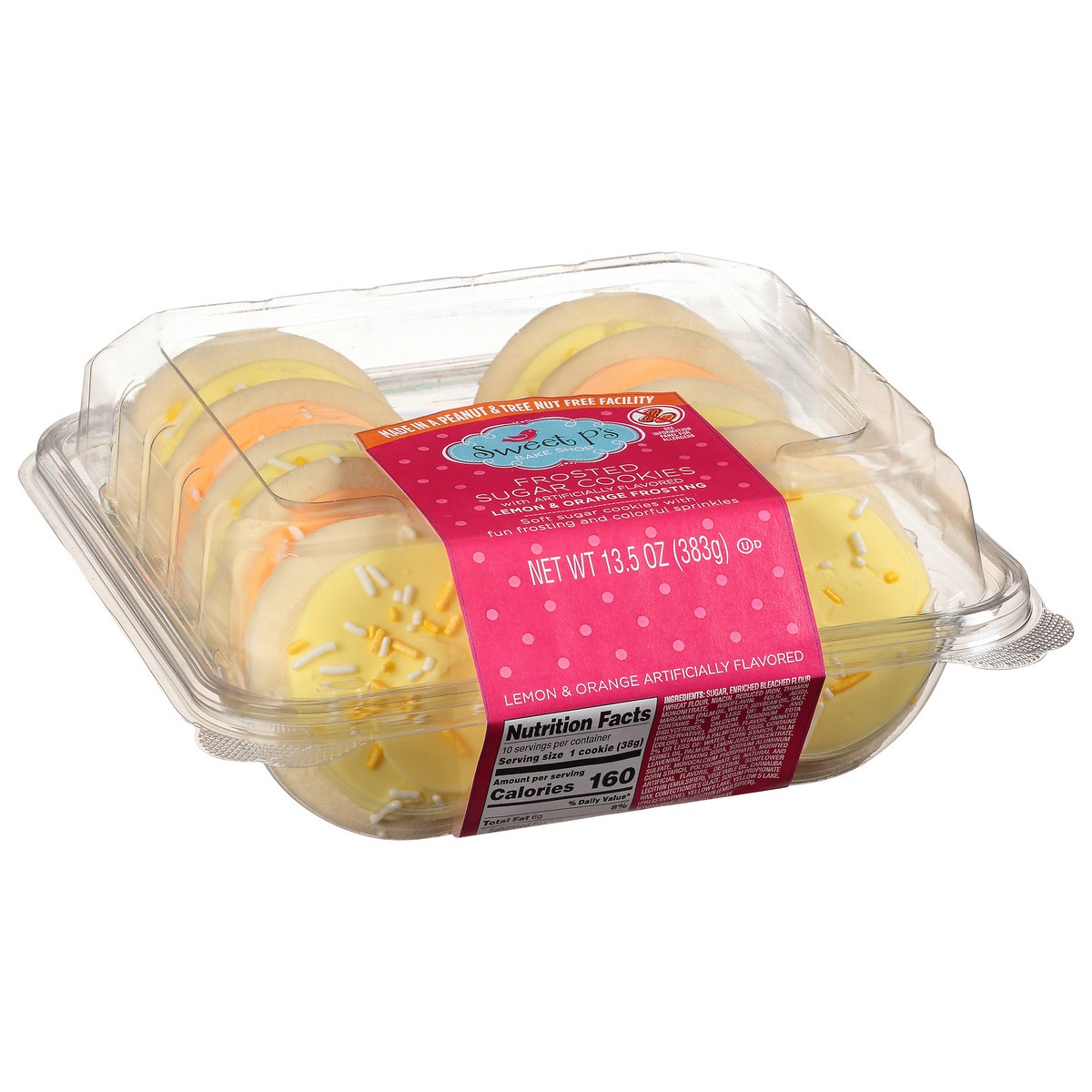 slide 7 of 16, Sweet P's Bake Shop Frosted Lemon & Orange Frosting Sugar Cookies 13.5 oz, 13.5 oz