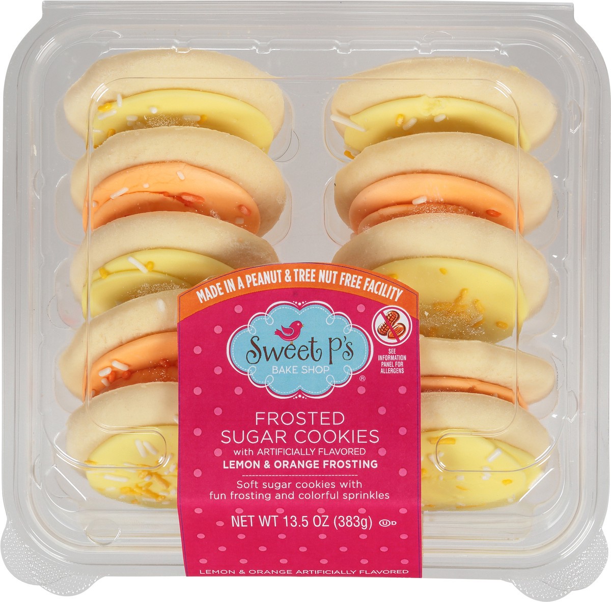 slide 2 of 16, Sweet P's Bake Shop Frosted Lemon & Orange Frosting Sugar Cookies 13.5 oz, 13.5 oz