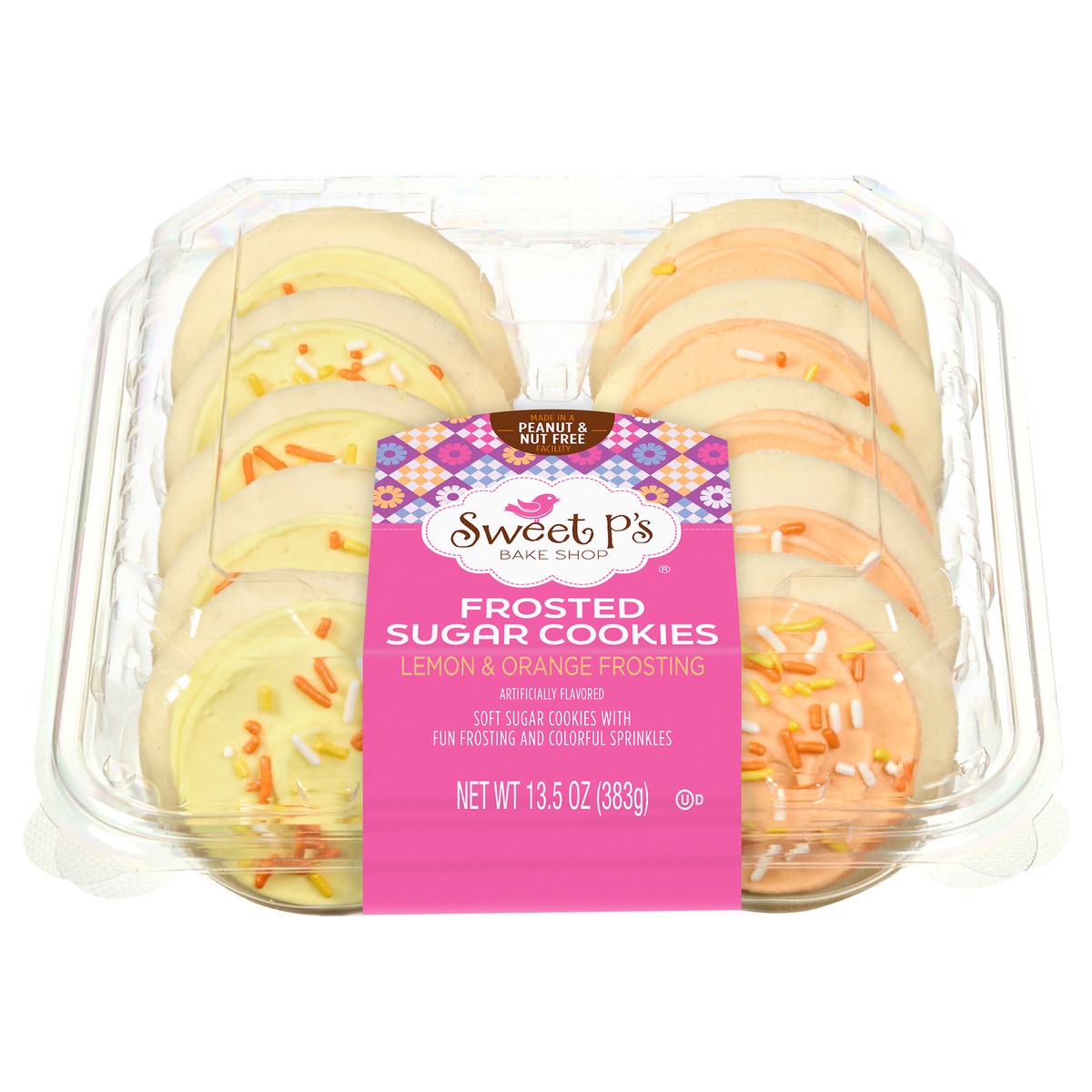 slide 1 of 16, Sweet P's Bake Shop Frosted Lemon & Orange Frosting Sugar Cookies 13.5 oz, 13.5 oz