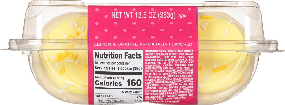 slide 14 of 16, Sweet P's Bake Shop Frosted Lemon & Orange Frosting Sugar Cookies 13.5 oz, 13.5 oz