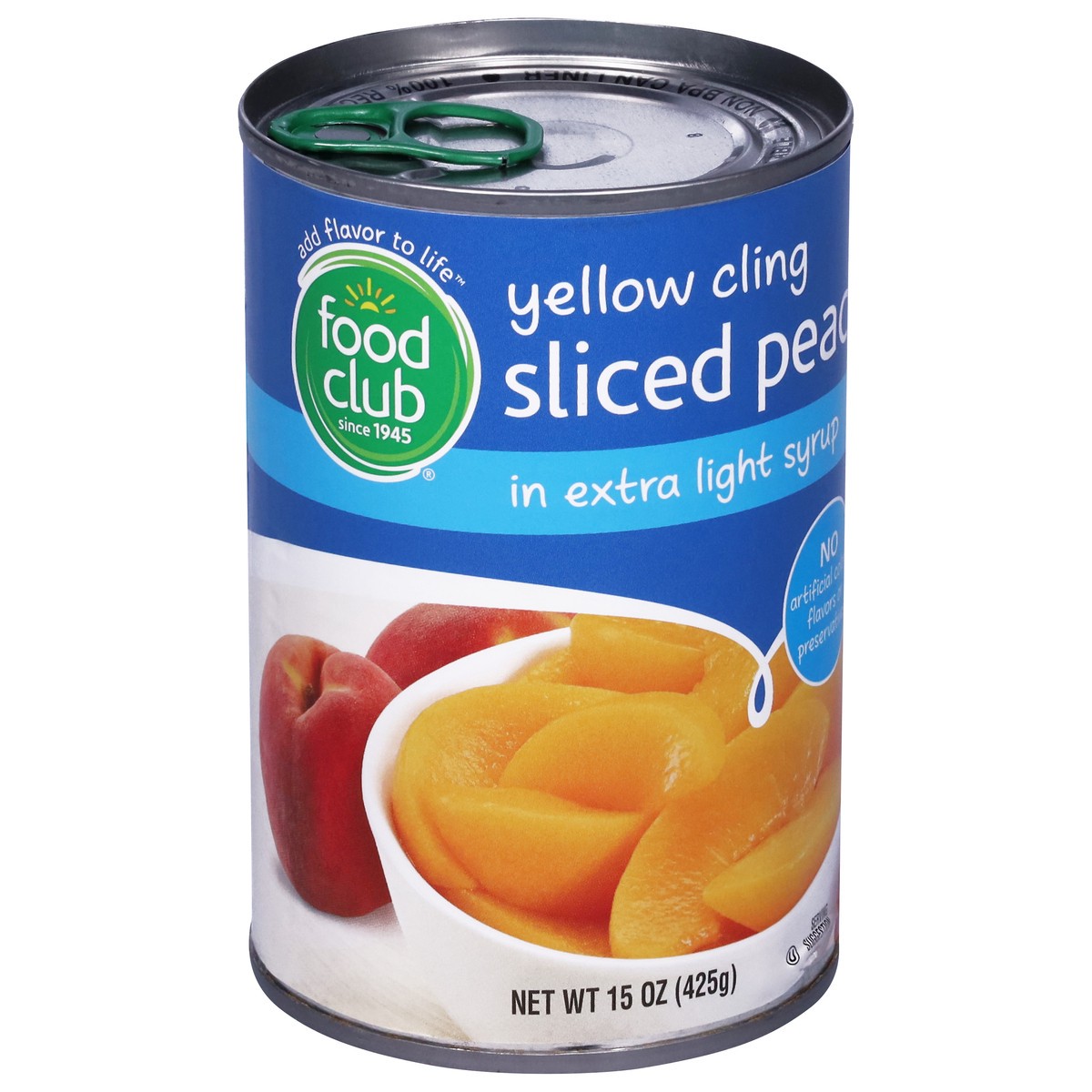 slide 12 of 13, Food Club Yellow Cling Sliced Peaches in Extra Light Syrup 15 oz, 15 oz