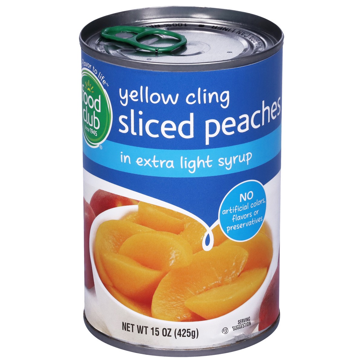 slide 8 of 13, Food Club Yellow Cling Sliced Peaches in Extra Light Syrup 15 oz, 15 oz