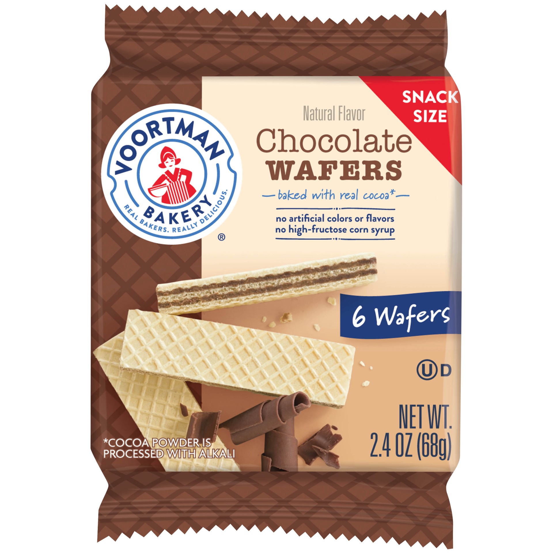 slide 1 of 5, Voorman Choc Wafer Ss, 2.4 oz