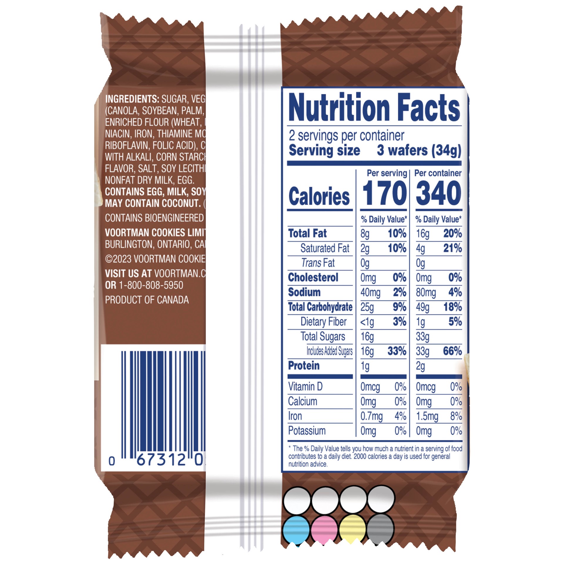 slide 3 of 5, Voorman Choc Wafer Ss, 2.4 oz