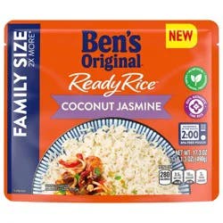Ben's Original Ready Rice Coconut Jasmine Rice Family Size 17.3 oz