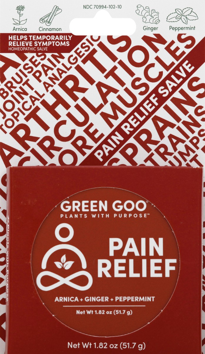 slide 6 of 9, Green Goo Large Pain Relief Tin, 1.82 oz